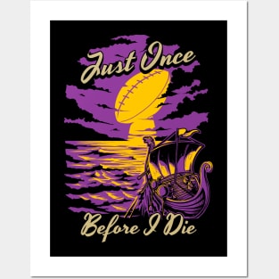 Minnesota Vikings Fans - Just Once Before I Die: Sunset Posters and Art